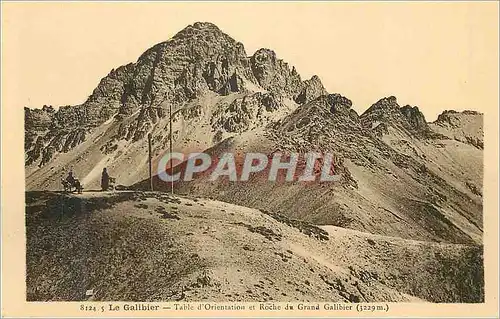 Cartes postales Le Galibier Table d'Orientation et Roche du Grand Galibier (3229 m)