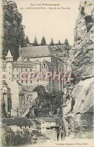 Cartes postales Roc Amadour Le Lot Pittoresque Montee de l'Escalier