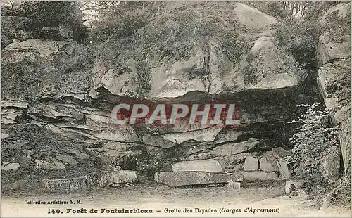 Ansichtskarte AK Foret de Fontainebleau Grotte des Dryades (Gorges d'Apremont)