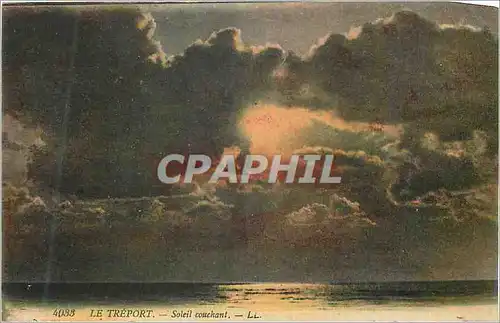 Cartes postales Le Treport Soleil Couchant