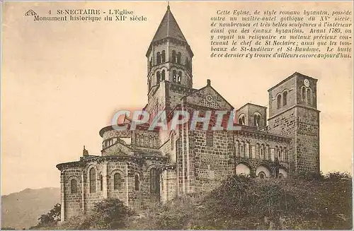 Cartes postales St Nectaire L'Eglise Monument Historique du XIIe Siecle