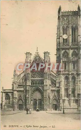 Cartes postales Dieppe L'Eglise Saint Jacques