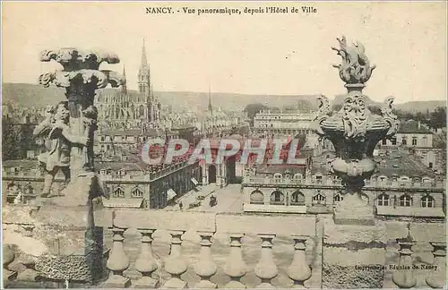 Ansichtskarte AK Nancy Vue panoramique depuis l'Hotel de Ville