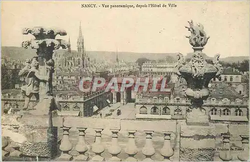 Cartes postales Nancy Vue panoramique depuis l'Hotel de Ville
