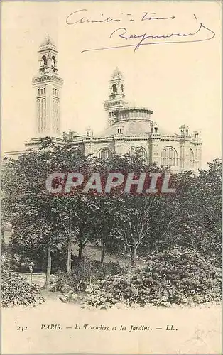 Ansichtskarte AK Paris Le Trocadero et les Jardins