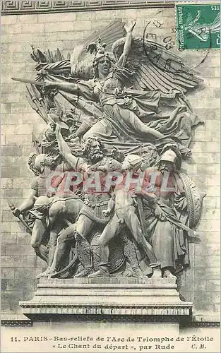 Ansichtskarte AK Paris Bas Reliefs de l'Arc de Triomphe de l'Etoile le chant du depart par Rude