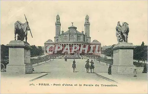 Ansichtskarte AK Paris Pont d'Iena et le Palais du Trocadero