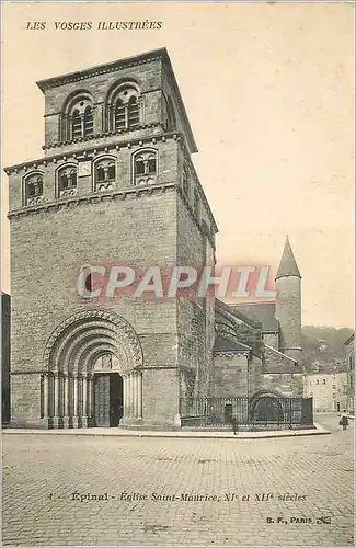 Ansichtskarte AK Epinal Les Vosges Illustrees Eglise Saint Maurice XIe et XIIe Siecles