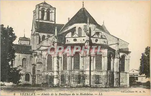 Cartes postales Vezelay Abside de la Basilique de la Madeleine