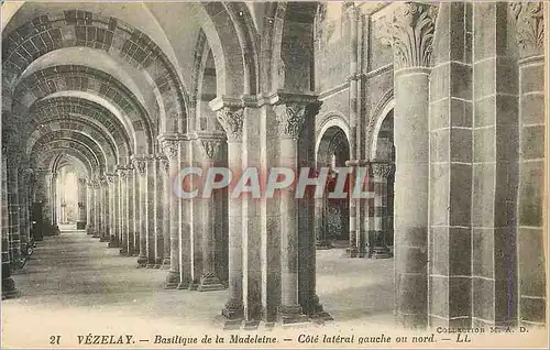 Ansichtskarte AK Vezelay Basilique de la Madeleine Cote Lateral Gauche ou Nord