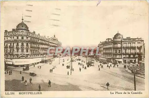 Cartes postales Montpellier La Place de la Comedie