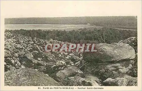 Ansichtskarte AK Foret de Fontainebleau Rocher Saint Germain