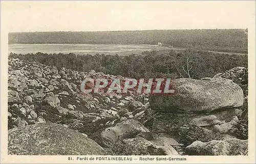 Cartes postales Foret de Fontainebleau Rocher Saint Germain