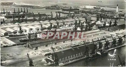 Moderne Karte Le Port de Dunkerque Commerce et Transports Bateaux Phare