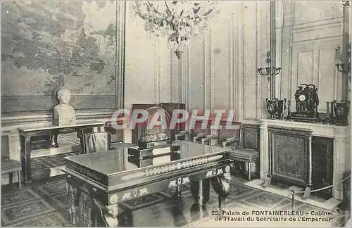 Cartes postales Foret de Fontainebleau Cabinet de Travail du Secretaire de l'Empereur