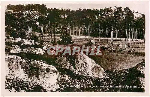 Cartes postales moderne Fontainebleau La Foret Vue sur le Desert d'Apremont