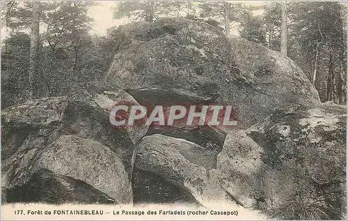 Cartes postales Foret de Fontainebleau Le Passage des Farfadets (Rocher Cassepot)