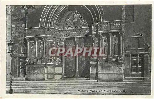 Cartes postales Arles Portail de la Cathedrale St Trophin