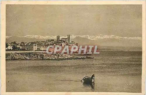 Ansichtskarte AK Antibes (Alpes Maritimes) Cote d'Azur La Douce France Le Fort Carre et la Chaine des Alpes