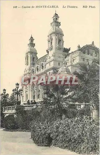 Cartes postales Casino de Monte Carlo Le Theatre