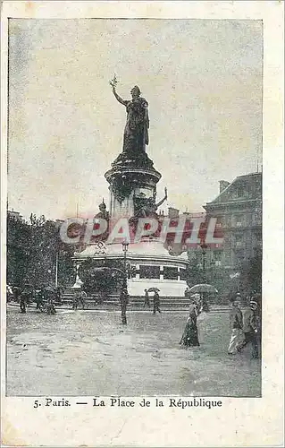 Cartes postales Paris La Place de la Republique