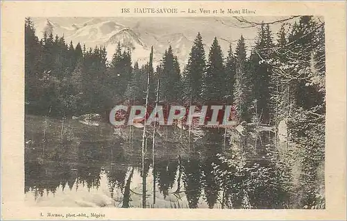 Ansichtskarte AK Haute Savoie Lac Vert et le Mont Blanc