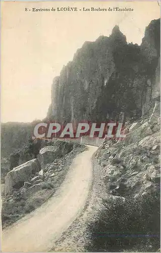 Ansichtskarte AK Environs de Lodeve Les Rochers de l'Escalette