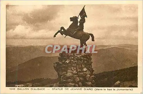 Ansichtskarte AK Ballon d'Alsace Statue de Jeanne d'Arc (dans le Bas la Jumenterie)