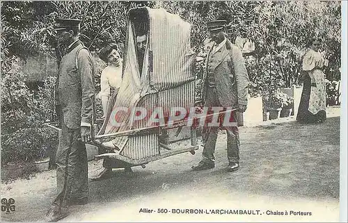 REPRO Allier Bourbon L'Archambault Chaise a Porteurs