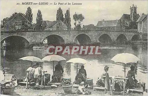 REPRO Moret sur Loing Le Pont et les Laveuses