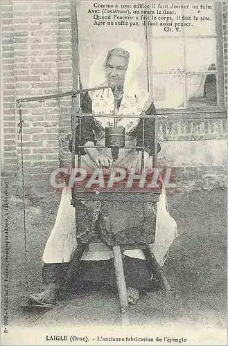 REPRO Laigle (Orne) Vieille Normande L'Ancienne fabrication de l'Epingle