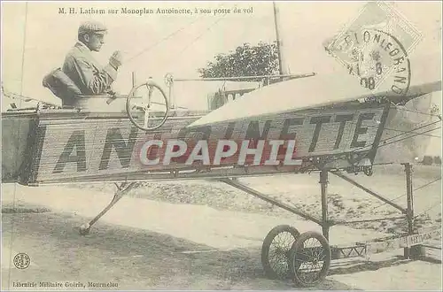 REPRO Latham sur Monoplan Antoinette Avion Aviation