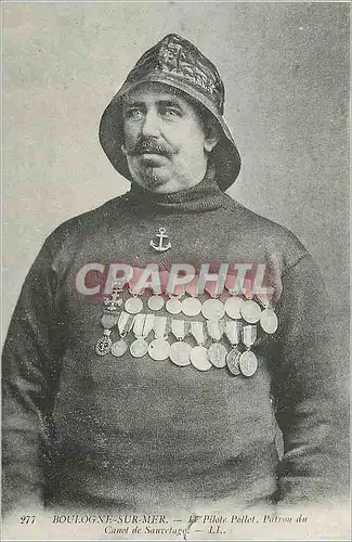 REPRO Boulogne sur Mer Le Pilote Pallet Patron du Canot de Sauvetage