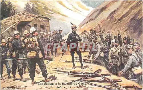 REPRO Les Italiens a la Bataille du Carso Aout 1915 Militaria
