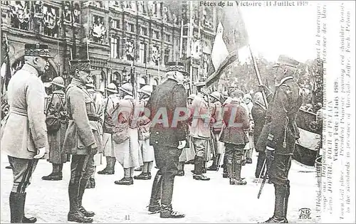 Cartes postales Fetes de la Victoire 14 Juillet 1919