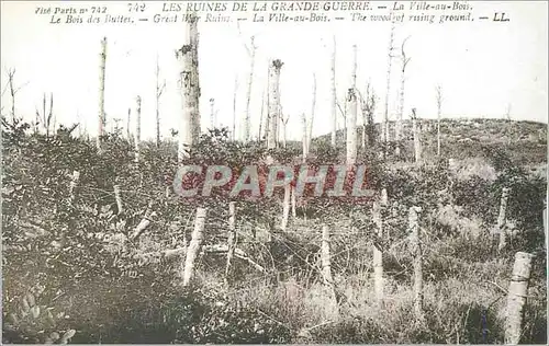 REPRO Les Ruines de la Grande Guerre La Ville au Bois Militaria