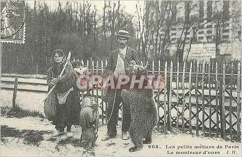 REPRO Les Petits Metiers de Paris Le Montreur d'Ours