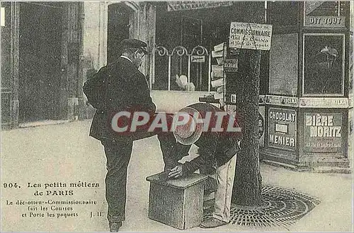 REPRO Les Petits Metiers de Paris Decrotteur Commissionnaire