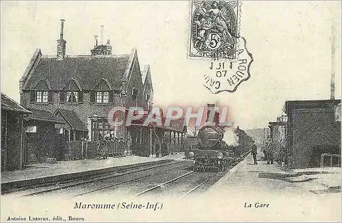 REPRO Maromme (Seine Inf) La Gare Train