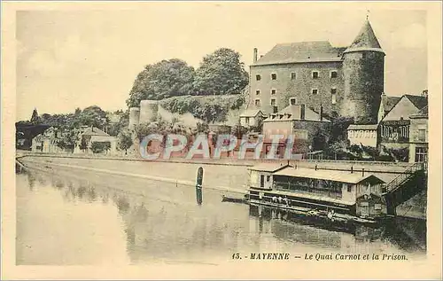 Ansichtskarte AK Mayenne Le Quai Carnot et la Prison