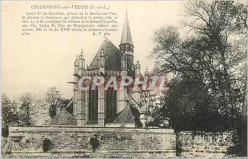Cartes postales Champigny sur Veude (I et L) Louis Ier de Bourbon