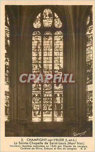 Cartes postales Champigny sur Veude (I et L) La Sainte Chapelle de Saint Louis (Mont Hist)