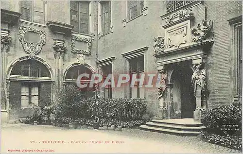 Cartes postales Toulouse Cour de l'Hotel de Pierre