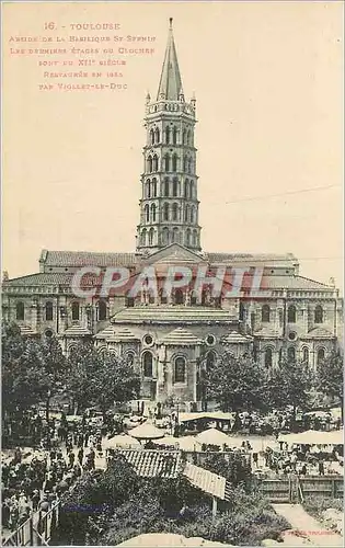 Cartes postales Toulouse Abside de la Basilique St Sernin