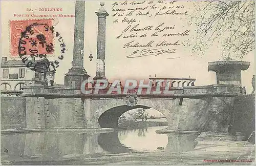 Cartes postales Toulouse Pont Colonne des Minimes