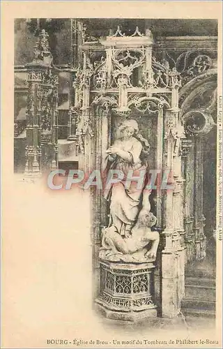 Cartes postales Bourg Eglise de Brou Un Motif du Tombeau de Philibert le Beau