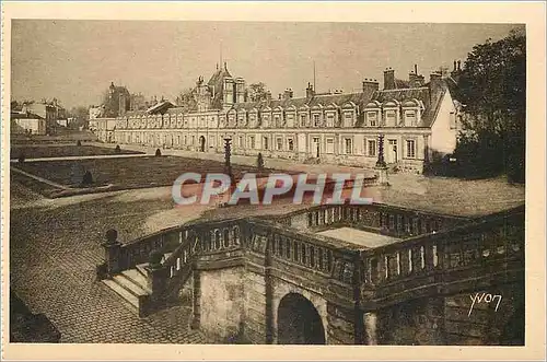 Ansichtskarte AK Palais de Fontainebleau La Douce France Aile des Ministres et Cour des Adieux