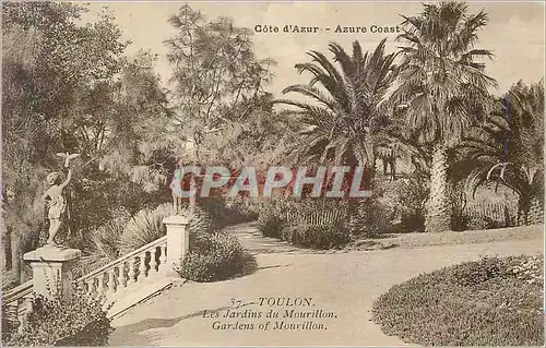 Cartes postales Toulon Cote d'Azur Les Jardins du Mourillon