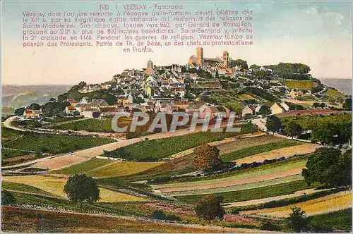 Cartes postales Vezelay Panorama