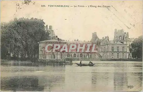 Cartes postales Fontainebleau Le Palais L'Etang des Carpes
